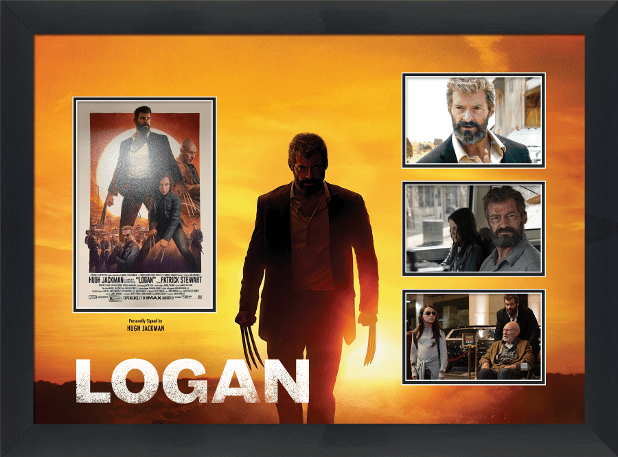 Hugh Jackman Signed Logan Poster Framed Display - Memorabilia Framers Shop